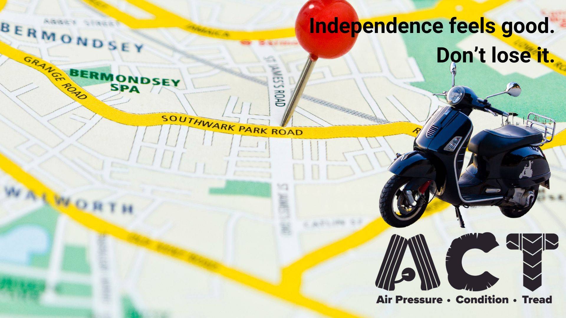 Motorbike Rider TyreSafe Motorbike Rider