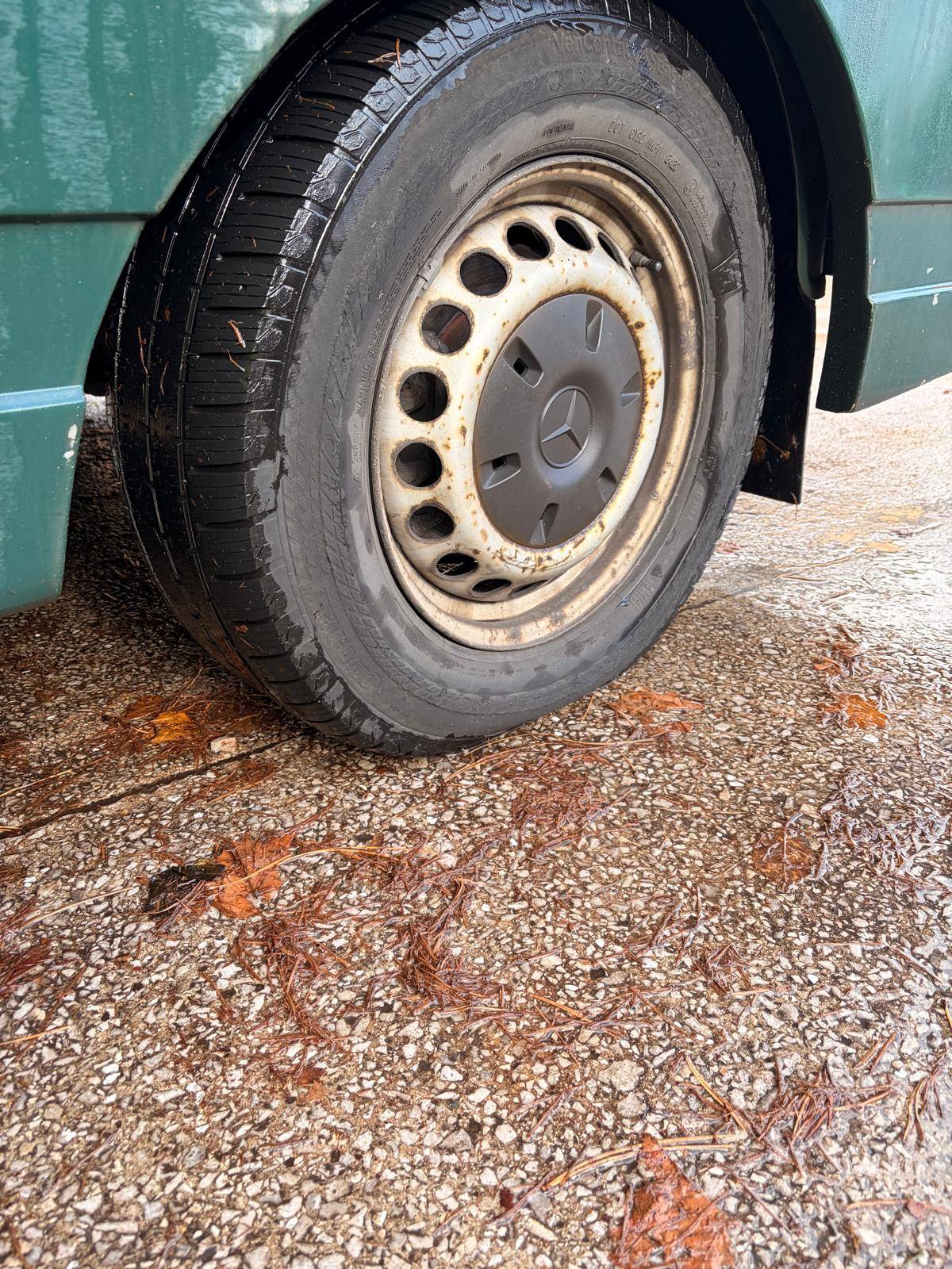 Van wheel and tyre inspected during Operation ACT