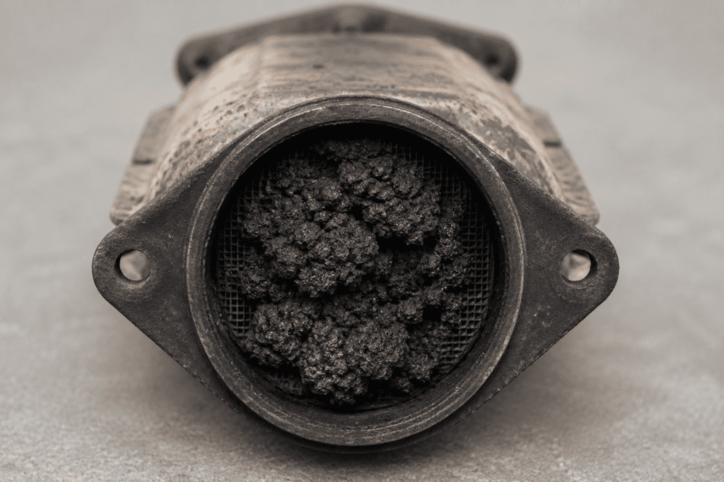 Clogged catalyst converter