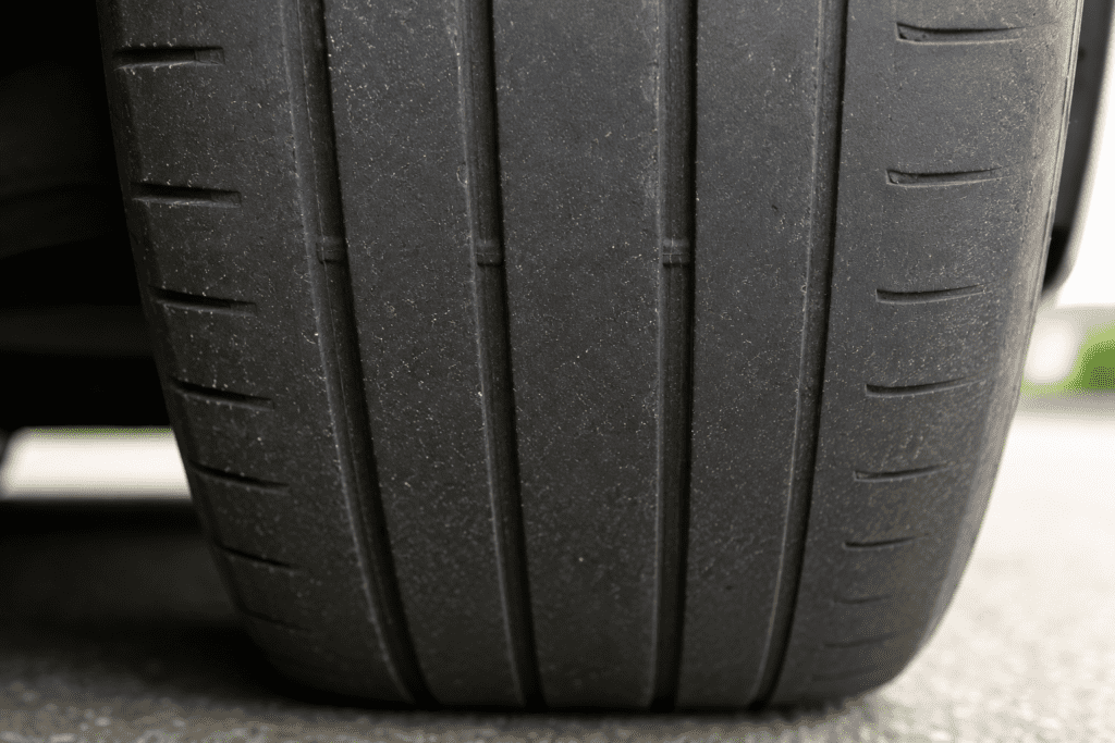 Tyre close to legal limit