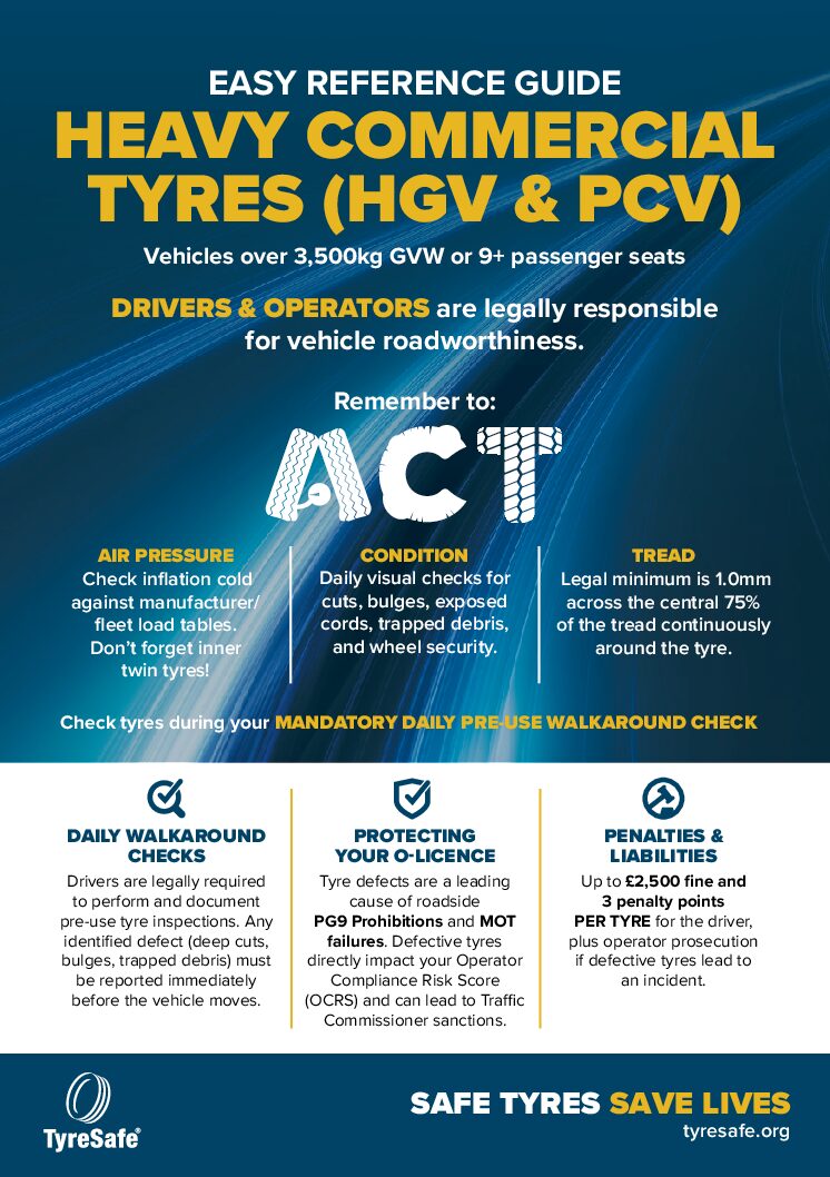 Download HGV & PCV Tyre Safety Guide (PDF)