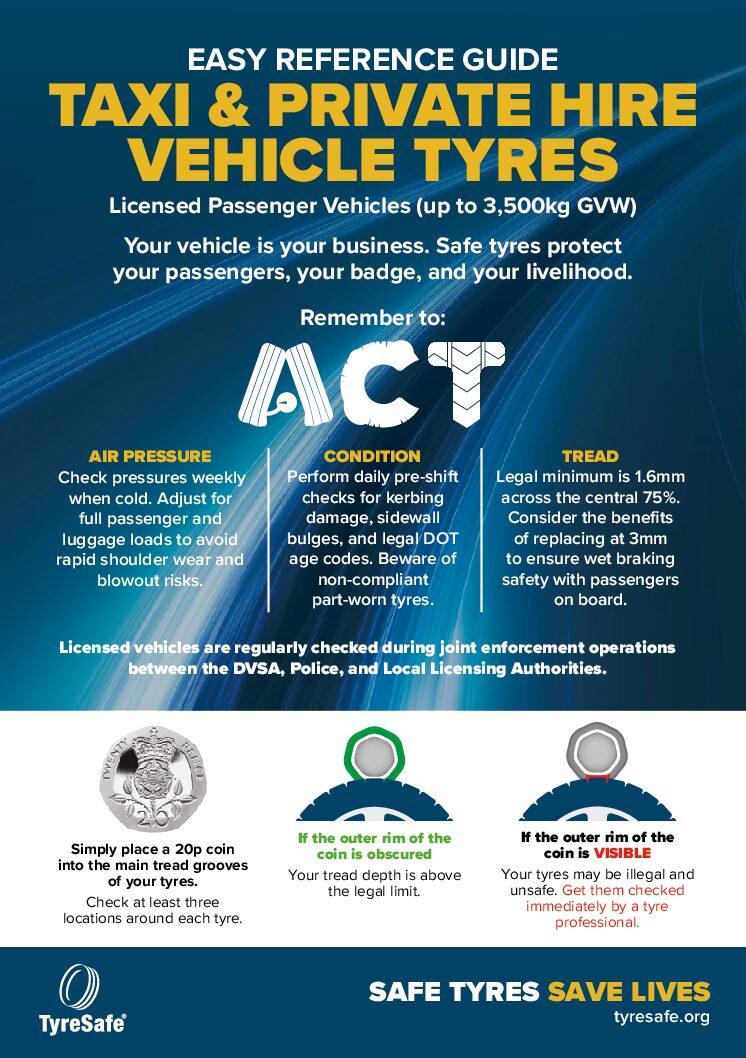 Download Taxi & Private Hire Tyre Safety Guide (PDF)