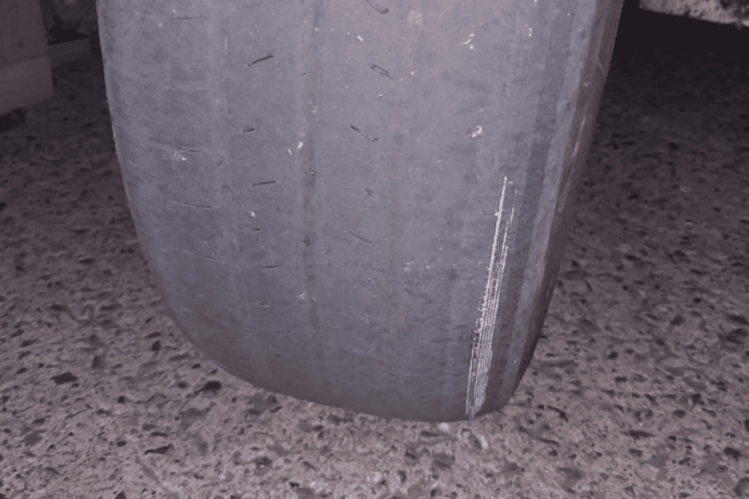 Close-up of an almost completely smooth tyre discovered during private hire vehicle enforcement in Bristol