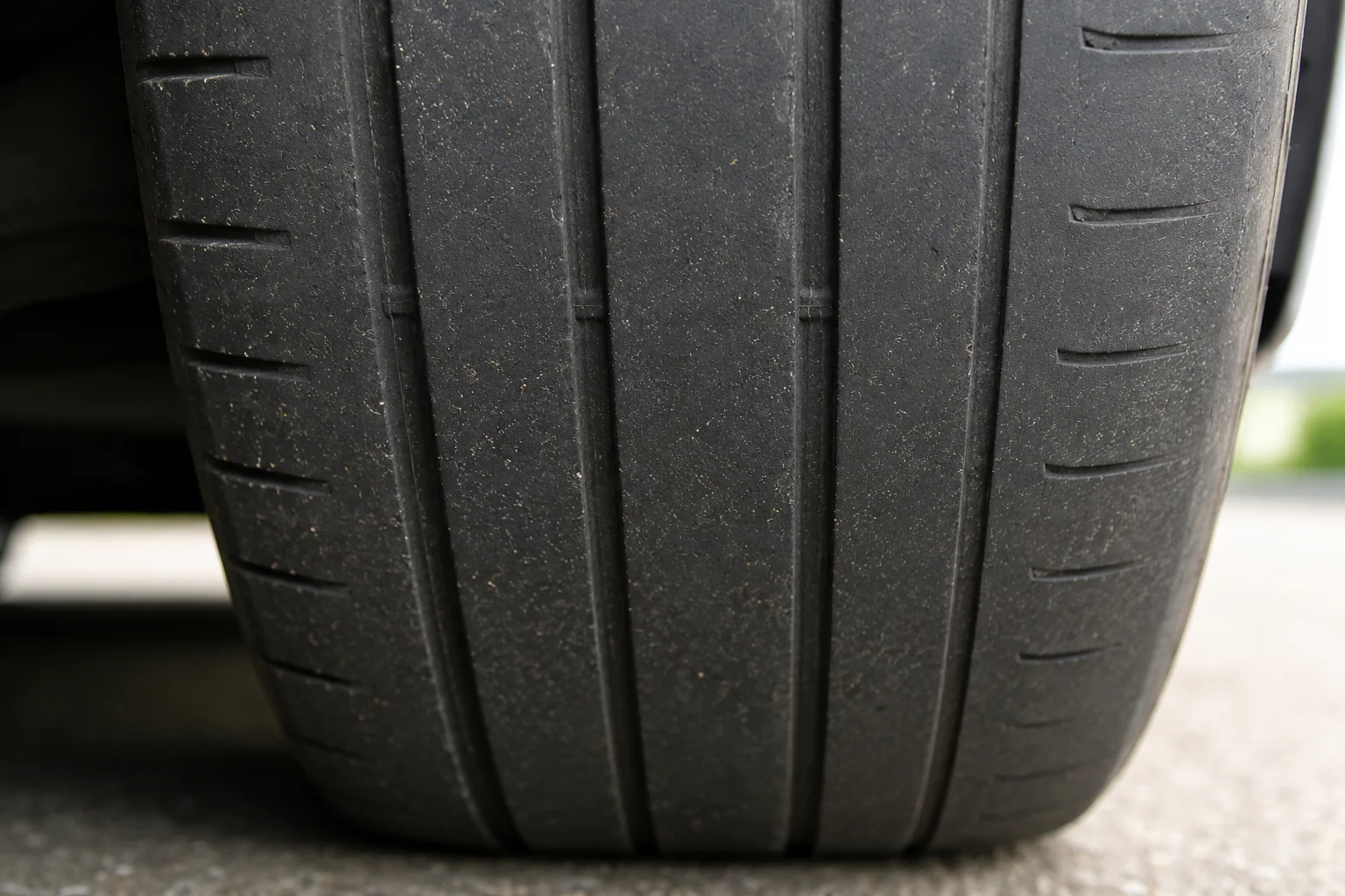 Tyre close to legal limit